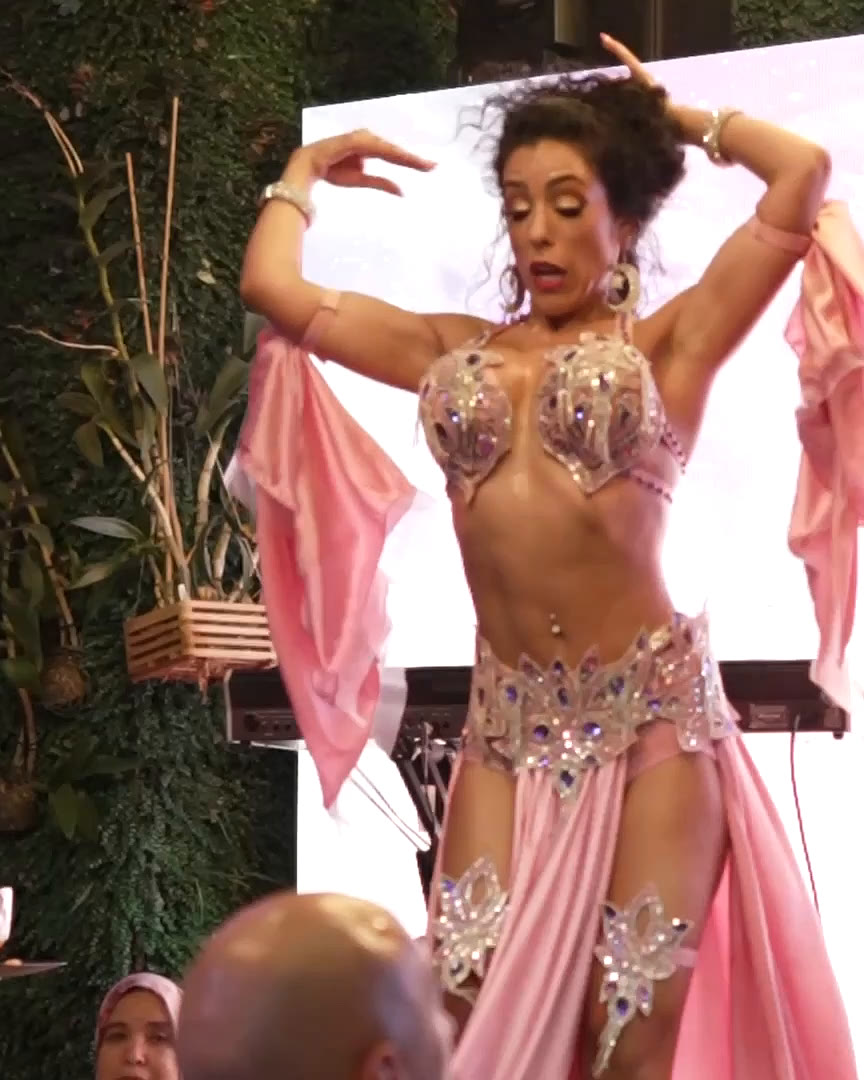 Belly dancers on stage at Layali Miami