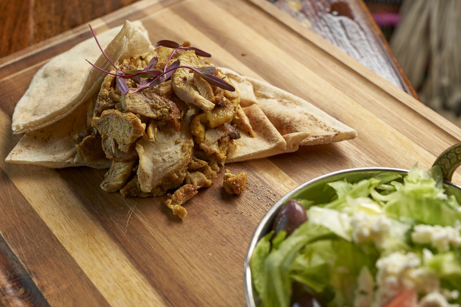 Roasted Chicken Shawarma served at Layali Miami