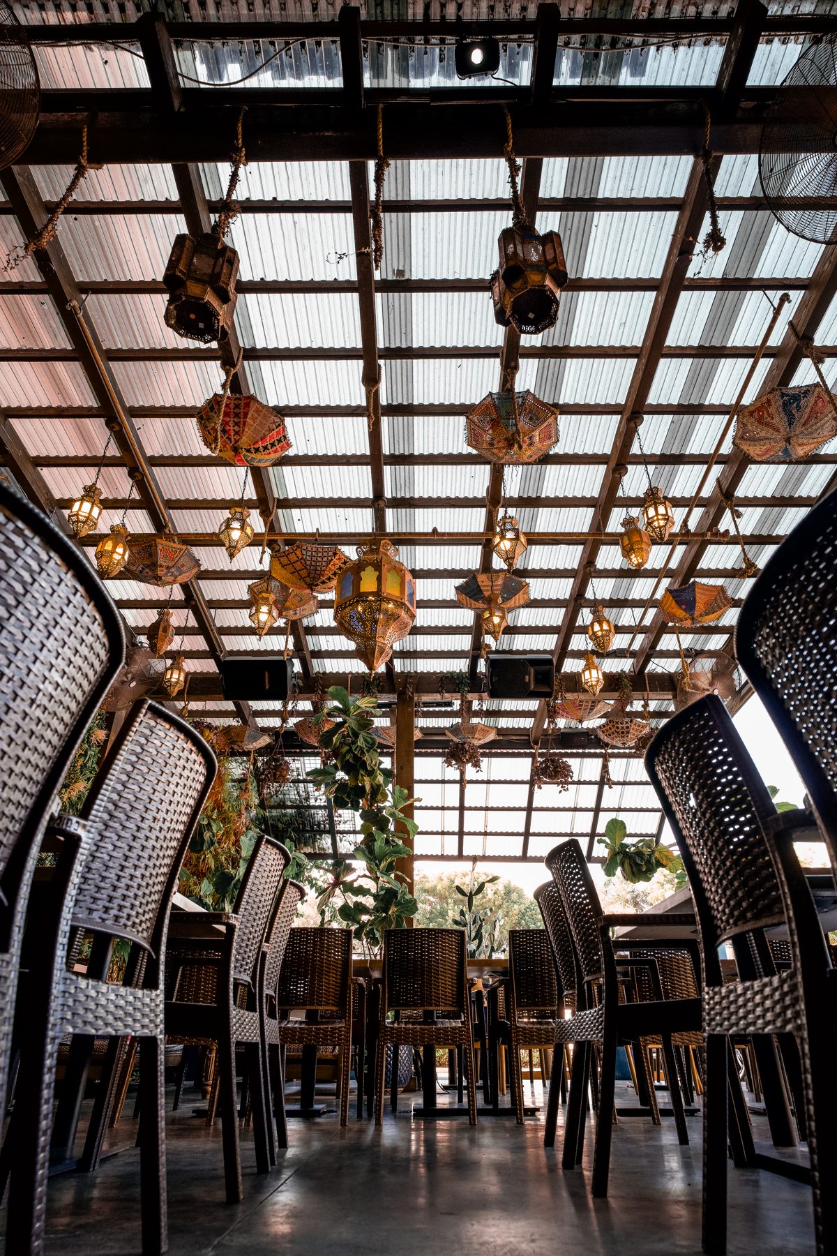 Open-air dining at Layali Miami