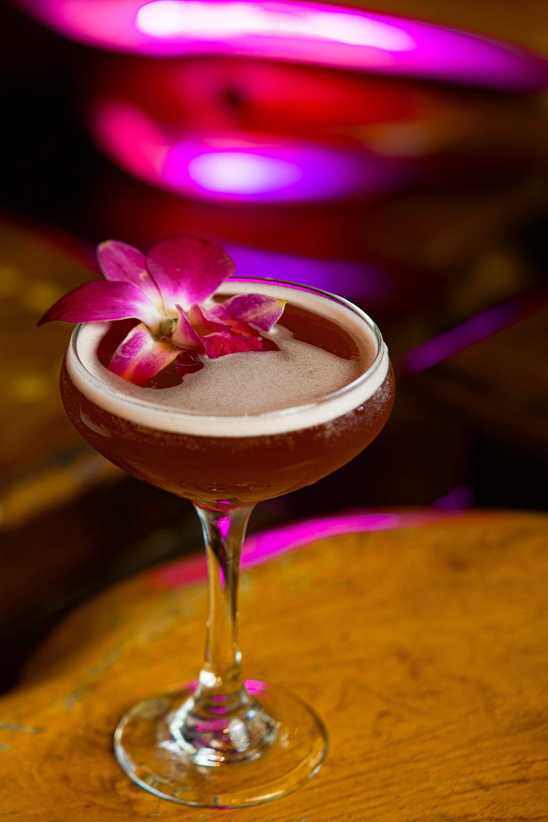 Signature cocktail at the Layali bar