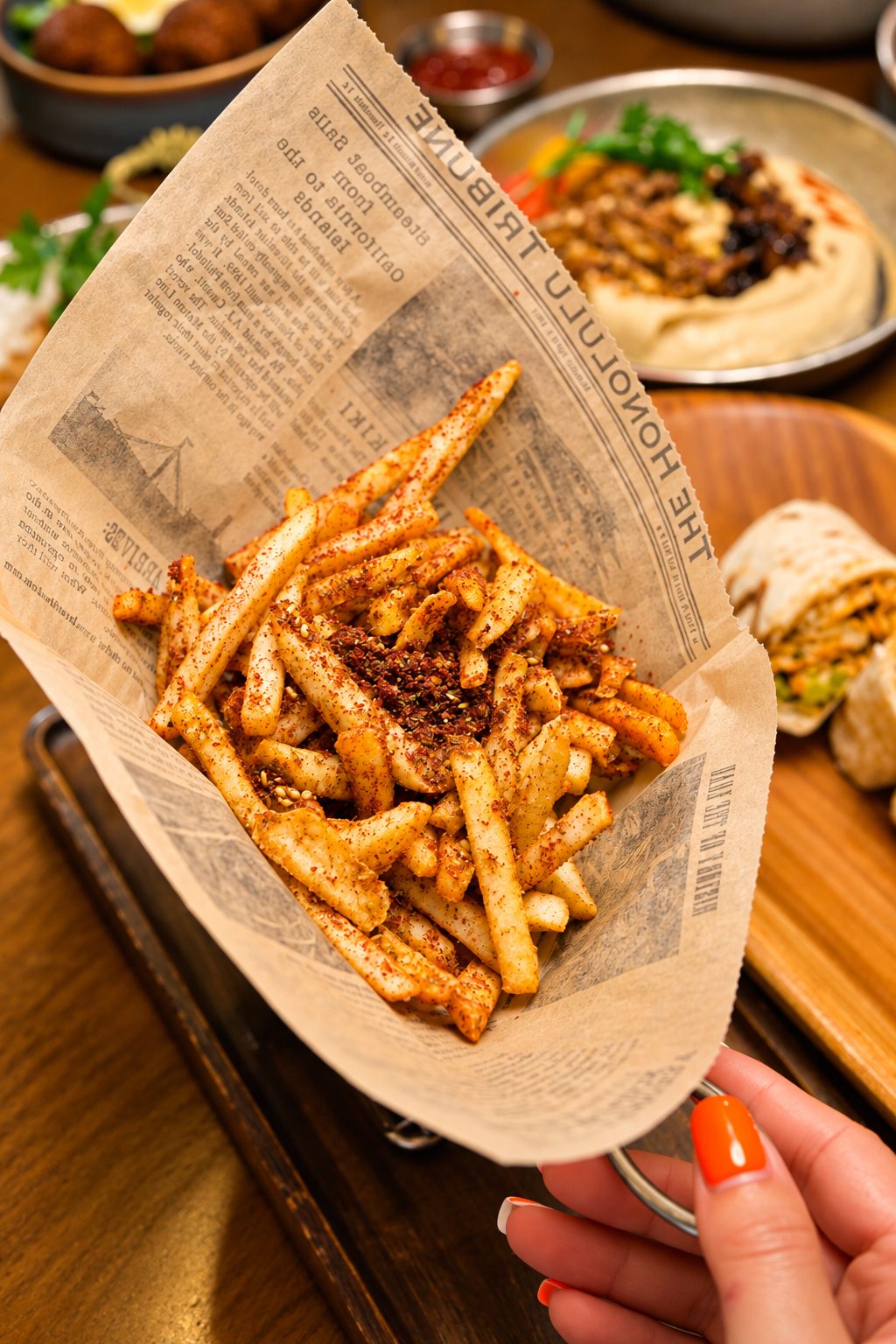 Lebanese Fries seasoned with sumac and za'atar at Layali Miami