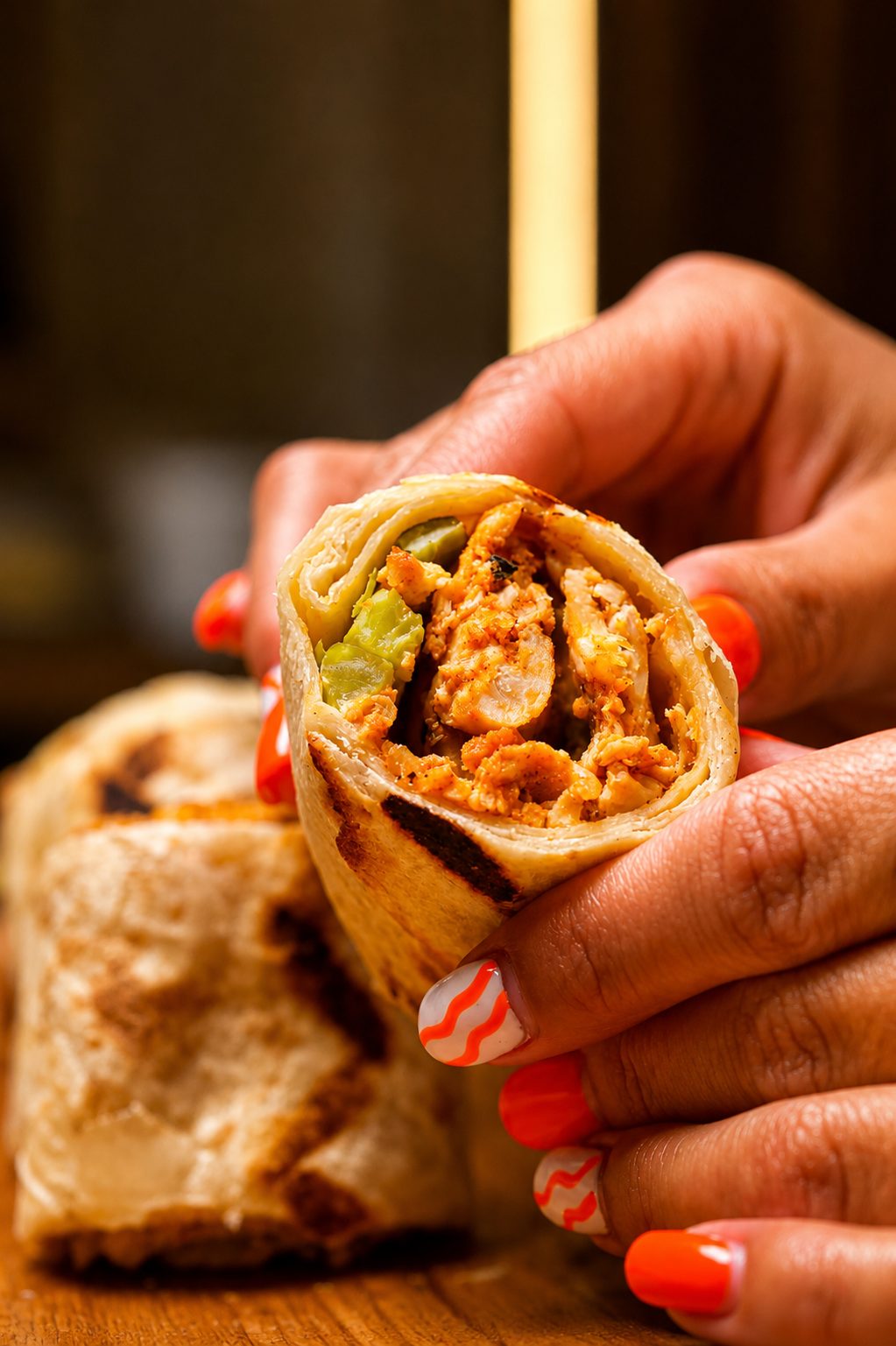 Shawarma bites with garlic sauce at Layali Miami